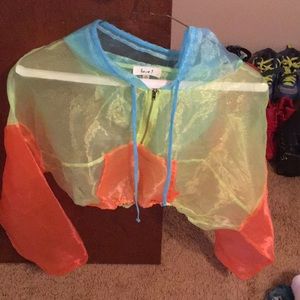 Nice see through jacket barely worn.